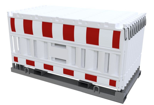 Schake Absperrschrankengitter SET Typ 32000, 1x Lager- und Transporttraverse für Absturzsicherung, 20x Absperrschrankengitter NOX, 33420K-32000