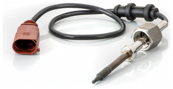 HELLA Sensor, Abgastemperatur, 2-polig, geschraubt, Kabel: 360mm, 6PT 014 494-811