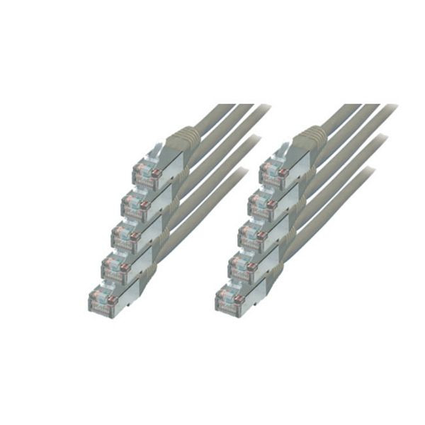 S-Conn Patchkabel, cat 6, S/FTP, PIMF, Halogenfrei, VE: 10 Stück, 0,5m, 75711-H0.5-SET10