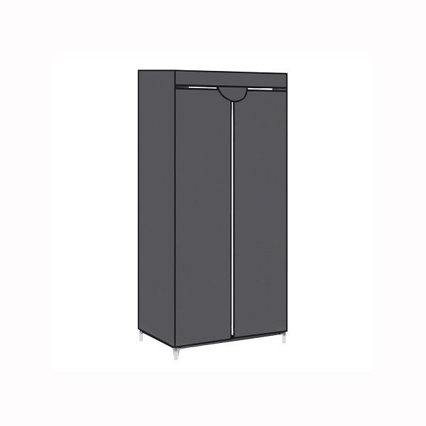 SONGMICS Stoffschrank 160 x 75 cm Grau, RYG83GY, 6955880351374