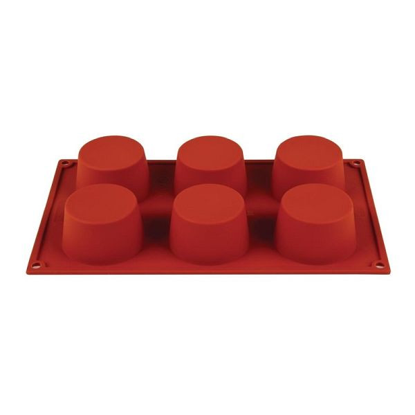 Pavoni Formaflex Muffinform Silikon 6 Muffins, Antihaftbeschichtung, N933