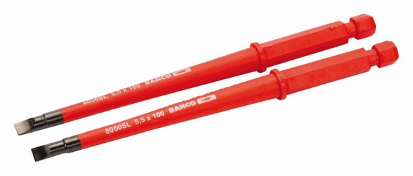 Bahco 2 schmale Wechselklingen, isoliert, Schlitz, 0,8 x 4,0 mm, 8040SL-2P