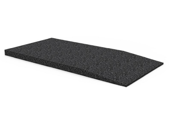 Busching Gummi Auffahrtsrampe uni H40xB500xL1000mm, geeignet für Scherenhebe-,4-Säulenhebebühnen, 100820