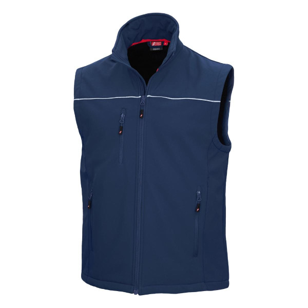 NITRAS MOTION TEX LIGHT, Softshellweste, marineblau (Farbcode: 2100), Größe: 4XL, VE: 10 Stück, 7161-4XL