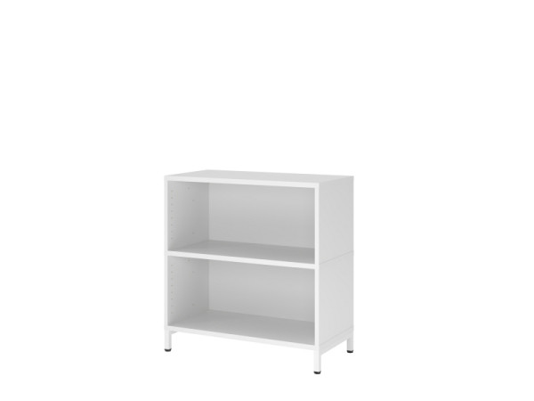 Hammerbacher Regal, 2OH, Sockel, weiß, 80 x 40 x 82,8cm, VFW28REKU/W