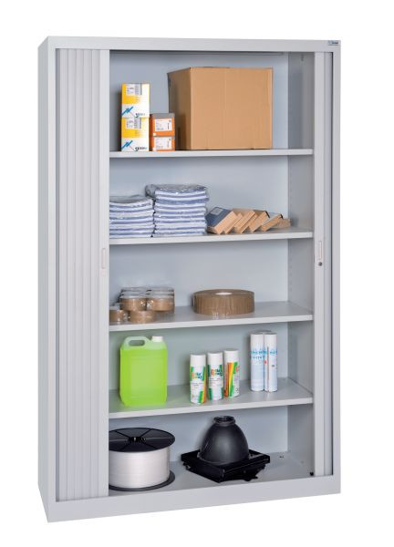 SOFAME Rollladenschrank B 1200 x T 650 x H 1950 mit 4 Ablageböden, W030060002GC