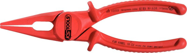 KS Tools Kunststoff-Flachzange mit Schutzisolierung, 190mm, 117.1641
