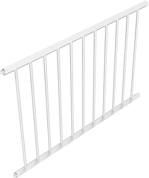 Schake Schutzzaungitter, Zaunfeld, Achsabstand: 1500 mm, feuerverzinkt und weiß beschichtet, 418_15BW