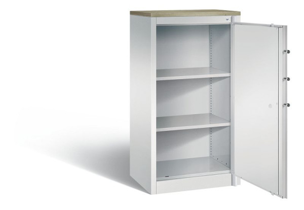 C+P Feuerschutzschrank Certos, H1226xB650xT500mm, Farbe: Lichtgrau, Klinkengriff, 3 OH, 1160-000 S10430