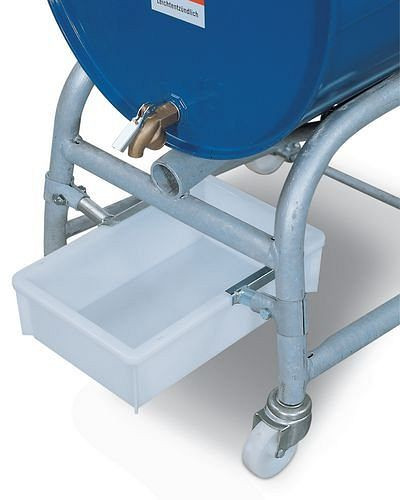 DENIOS Tropfwanne aus Polyethylen (PE), für Fasskipper, 10 Liter, 115186