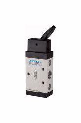 Riegler 5/2-Wegeventil, manuell betätigt, mit Kipphebel, bistabil, 115993