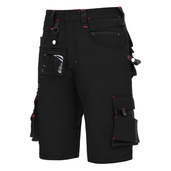 NITRAS MOTION TEX PRO FX, Arbeitshose, kurz, Größe: 68, Farbe: schwarz, VE: 10 Stück, 7700-68