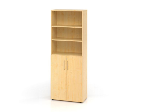 Hammerbacher Kombischrank 6OH mit Türen 3OH 968T3, Korpus: Ahorn / Front: Ahorn, 80 x 42 x 215,4 cm (BxTxH), V968T3/3/3/BS