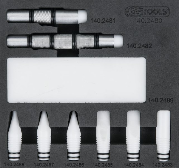 KS Tools Rückschlagdorn-Satz, 10-teilig, 140.2480, 4042146624609