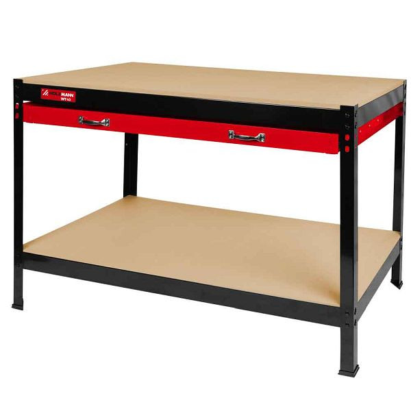 Holzmann Werkbank mit Lade, Dimension Arbeitsplatte: 1210 x 605 mm, WT40