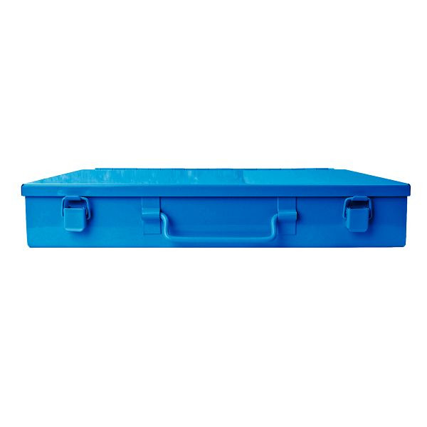 ADB Stahlblechkasten/Leerkassette ohne Einlage, blau, 88500