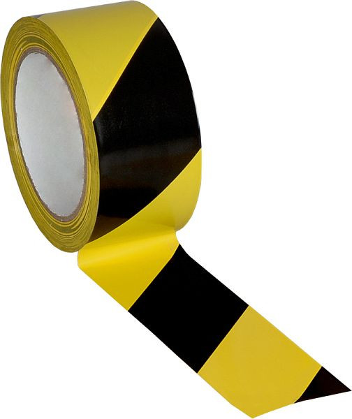 Eichner stabiles Bodenmarkierungsband zur Verklebung und Kennzeichnung, für Innenbereiche, befahrbar, gute Bodenhaftung, gelb/schwarz, 9225-20411-311