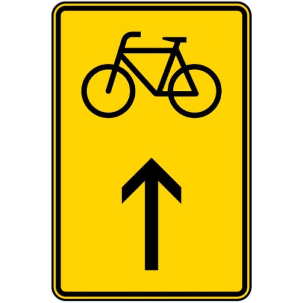 Stein HGS Wegweiser für Radverkehr geradeaus Nr. 422-36, 900x600mm /RA1/Alform, 422-36-212