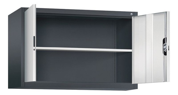 C+P Aufsatzschrank Acurado, H790xB1200xT400mm, Farbe: Schwarzgrau / Lichtgrau, Muldengriff, 9465-000 S10151