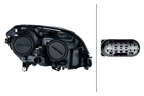 HELLA Glühlampe-Hauptscheinwerfer, für u.a. MERCEDES-BENZ GLK-CLASS (X204), ECE/CCC, für Rechtsverkehr, links, 1EG 354 878-091