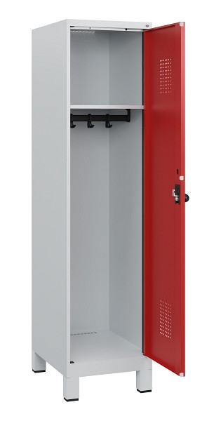 C+P Spind Evolo PLUS, Füße, 1 Abteil, 1630x400x500mm, 7035/3000, Drehriegel, 0490105-12 S10003