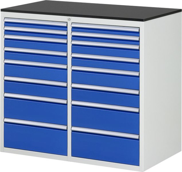 RAU Schubladenschrank 7000, 1145x650x1030mm, li: 2x60, 2x90, 2x120, H180, H210mm, re: 2x60, 2x90, 2x120, H180, H210mm, 03-LL7.11.11A-M.11