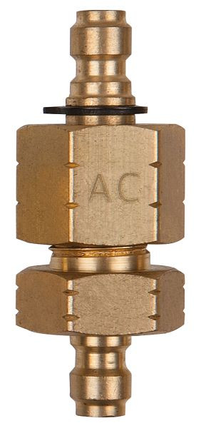 KS Tools Doppel-Adapterstück M14x1,25 Innen- und Außengewinde und 1/4" Schlauchanschluss, 150.2653
