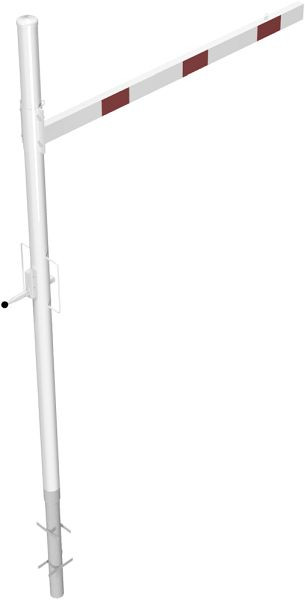 Schake Höhenbegrenzer drehbar zum Einbetonieren, Querrohrlänge: 2000 mm, für Vorhangschloss, zum Einbetonieren, 417_201VB