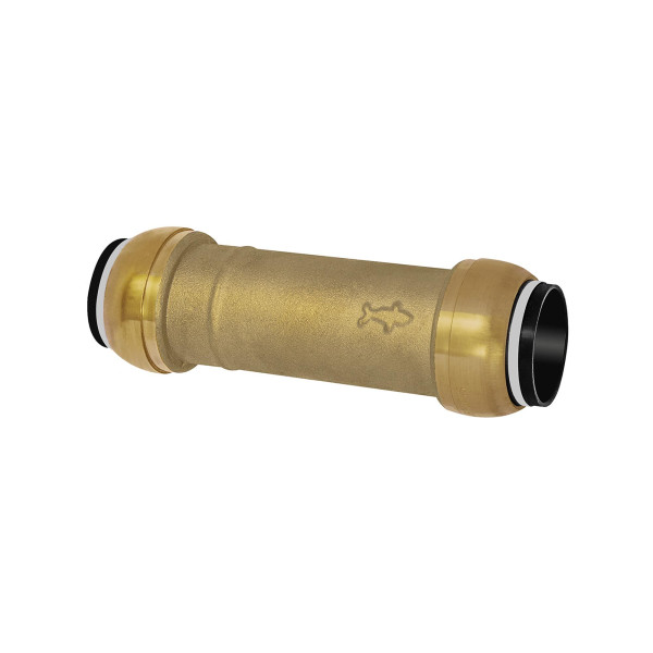 Riegler Reparatur-/Schiebeverbinder, Messing, »sharkbite«, für Rohr-Außen-ø 42 mm, 117061