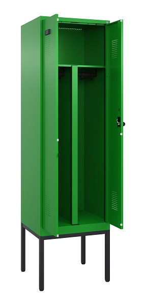 C+P PSA Doppel-Spind Evolo PLUS, Gestell, 2 Abteile, 2120x600x500mm, 6037/6037, Drehriegel, 0490327-20P S10026