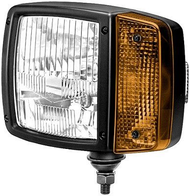 HELLA Hauptscheinwerfer - 12V - Anbau - E4 25728/ECE R113 - Lichtscheibenfarbe: gelb - Stecker: DEUTSCH - links, 1SA 996 120-077