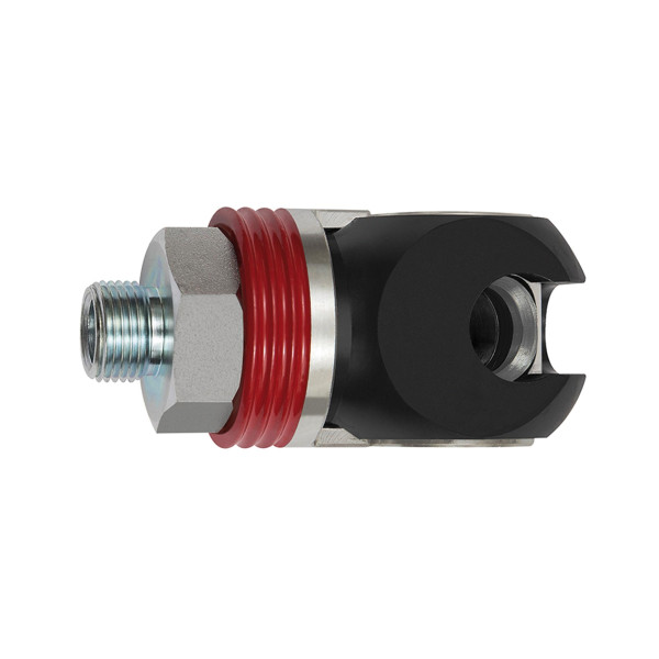 Riegler Schwenk-Sicherheitskupplung NW 11, ISO 6150 C, Stahl, G 3/8 AG, 141714