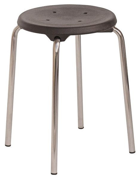 Bedrunka+Hirth Stapelhocker, Standard, Sitzfläche: Buche, Gestell: lichtgrau, Maße in mm (H): 500, 05.3250.22