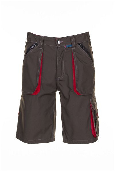 Planam Basalt Shorts, oliv/rot, Größe S, 2843044, 4030913944760