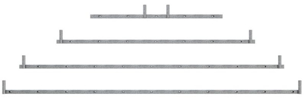 Schake Werbetafelhalterung, aus Vierkantrohr 60 x 30 mm mit zwei angeschweißten Adapterrohren, für 4,00 m Werbetafel, 353340