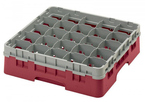 Cambro Spülkorb mit 25 Fächer Camrack® 11,4 cm Preiselbeere, 25S418416