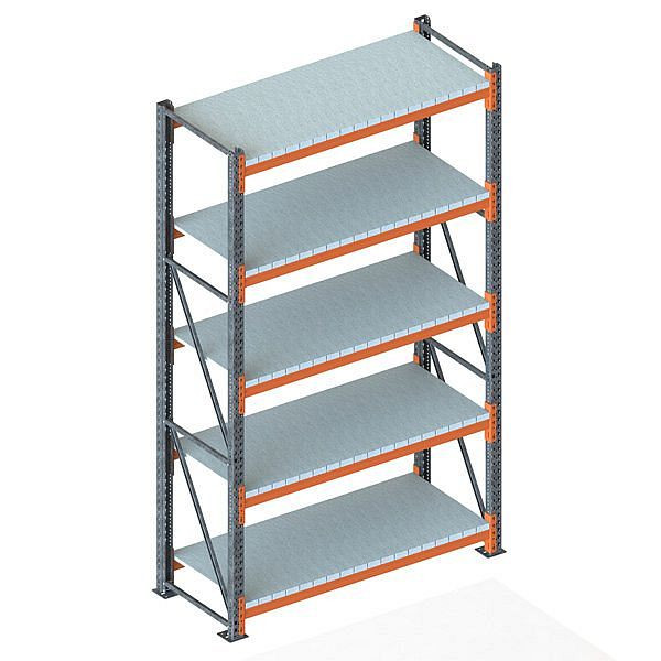 Meta Großfachregal GR 3300x1825x800 mm, verzinkt/RAL 2001, 200188549