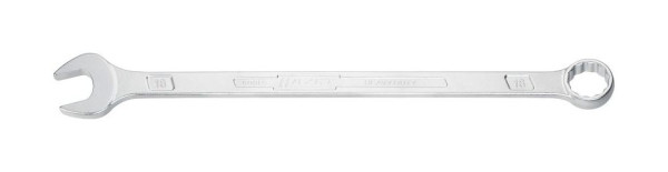 Hazet Ring-Maulschlüssel, extra lang, schlanke Bauform, Außen-Doppel-Sechskant-Tractionsprofil, 18 mm, 600LG-18