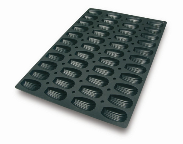 Schneider Backform aus Silikon Madeleine, 40x 60 cm, Ø 77 x 44,5 x Höhe 18 mm, 115304