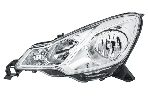 HELLA Glühlampe-Hauptscheinwerfer, für u.a. Citroën C3 II (SC_), chrom, für Rechtsverkehr, links, 1EJ 354 674-011
