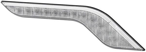 HELLA Blinkleuchte, Shapeline Style Wing, LED, 24/12V, geschraubt/Anbau, AMP, 2-polig, vorne links, mit Wischeffekt, 12 / 30 LEDs, 2BA 013 334-071