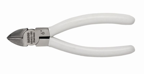Bahco Seitenschneider, Edelstahl/Inox, magnetisch, PVC ummantelte Griffe, 160 mm, SS402-160