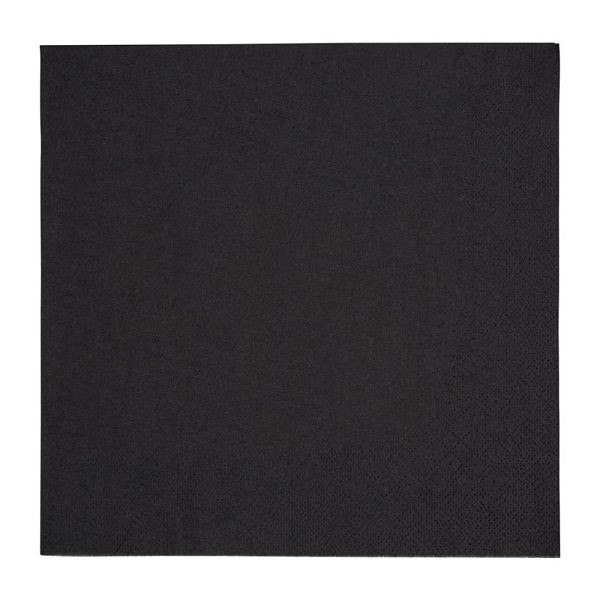 Fiesta Recyclable Dinner-Servietten 1/4 schwarz 3-lagig 40cm (1000 Stück), FE257