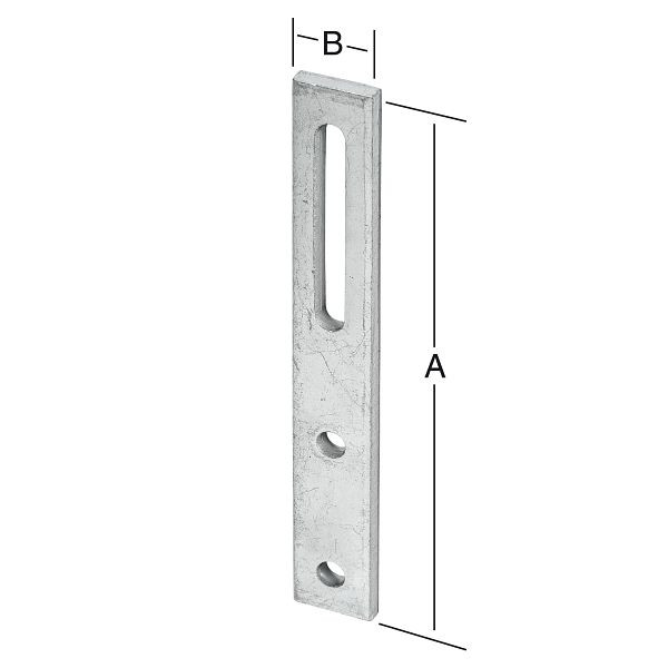 Vormann Vario-Verbindungsblech 140 x 20 mm, verzinkt, VE: 50 Stück, 000184140Z