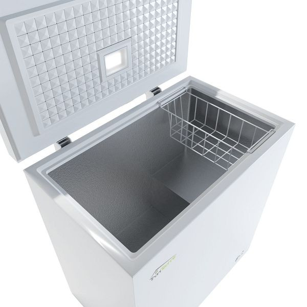 TroniTechnik Gefriertruhe BORGAR PRO Gefrier-/Kühlfunktion, 210 l, 223kWh/Jahr, 85 cm hoch, geringe Lautstärke, LED, Rollen, Kindersicherung, Weiß, 4753