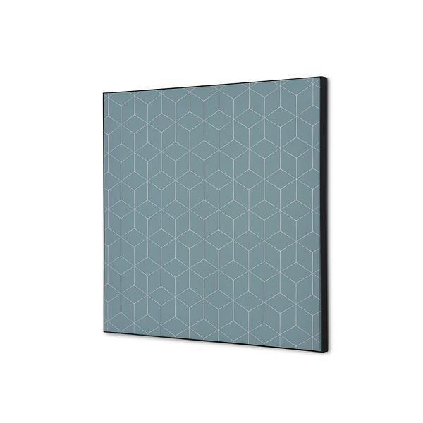 Showdown Displays Spannstoff Wanddekoration SET 40 x 40 Hexagon Grau, TFR22W400-SET-I15