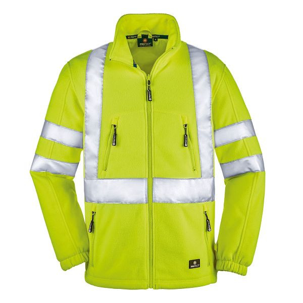4PROTECT Warnschutz-Fleecejacke SEATTLE, leuchtgelb, Größe: 4XL, 3465-4XL
