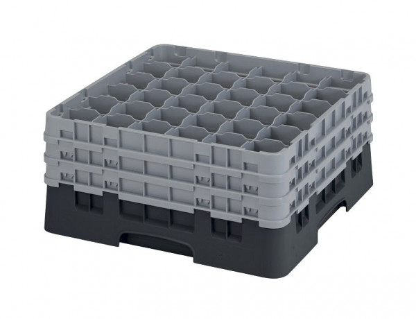 Cambro Spülkorb mit 36 Fächer Camrack® 19,6 cm Schwarz, 36S738110