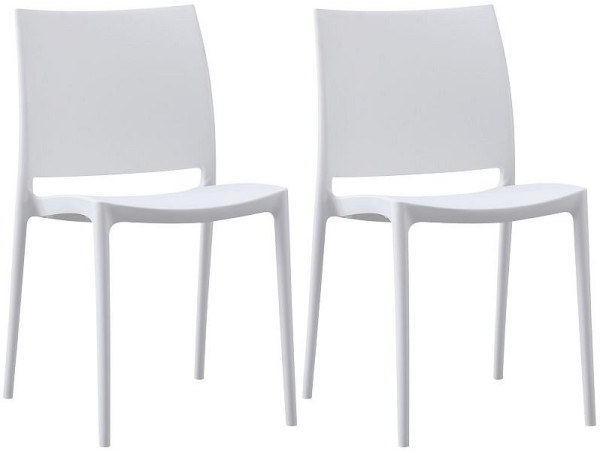CLP 2er Set Stuhl Meton, weiß, 325053, 4255716336547
