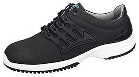 ABEBA Sicherheitsschuhe uni6 Halbschuh schwarz, S2, Ristbereich mit Schnürung, Funktionsleder in Wabendesign, 1761-41